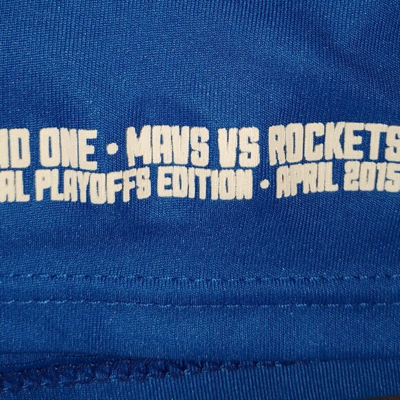 MENS DALLAS MAVERICKS 2015 PLAYOFFS DRI-FIT T-SHIRT LARGE - Picture 4 of 4